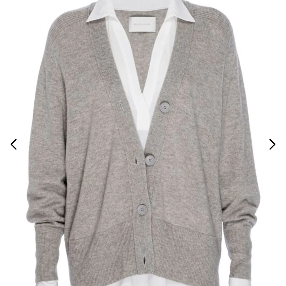 NEW Brochu Walker The Callie Layered Looker Cardigan-Light Chia Melange size S